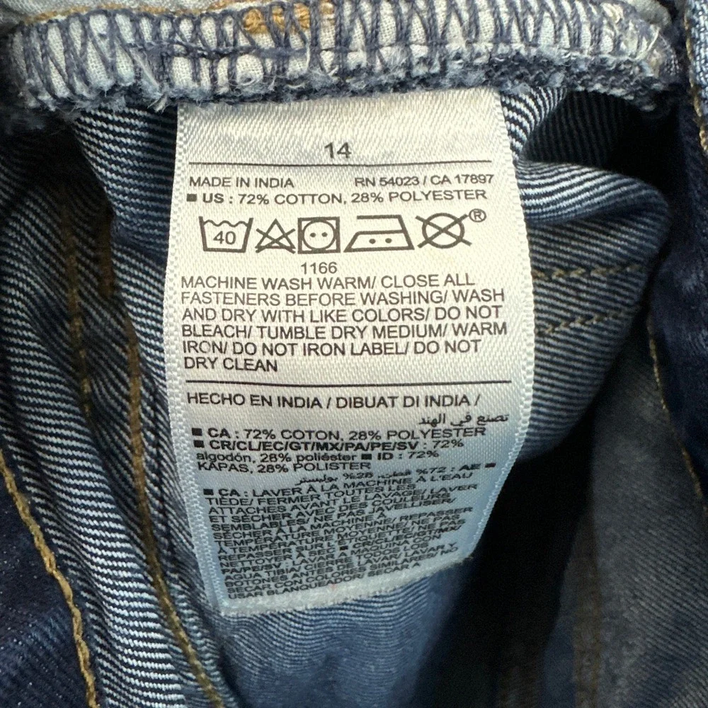Old Navy Boys Straight Leg Jeans Dark Wash Denim Size 14‎ Everyday Pants